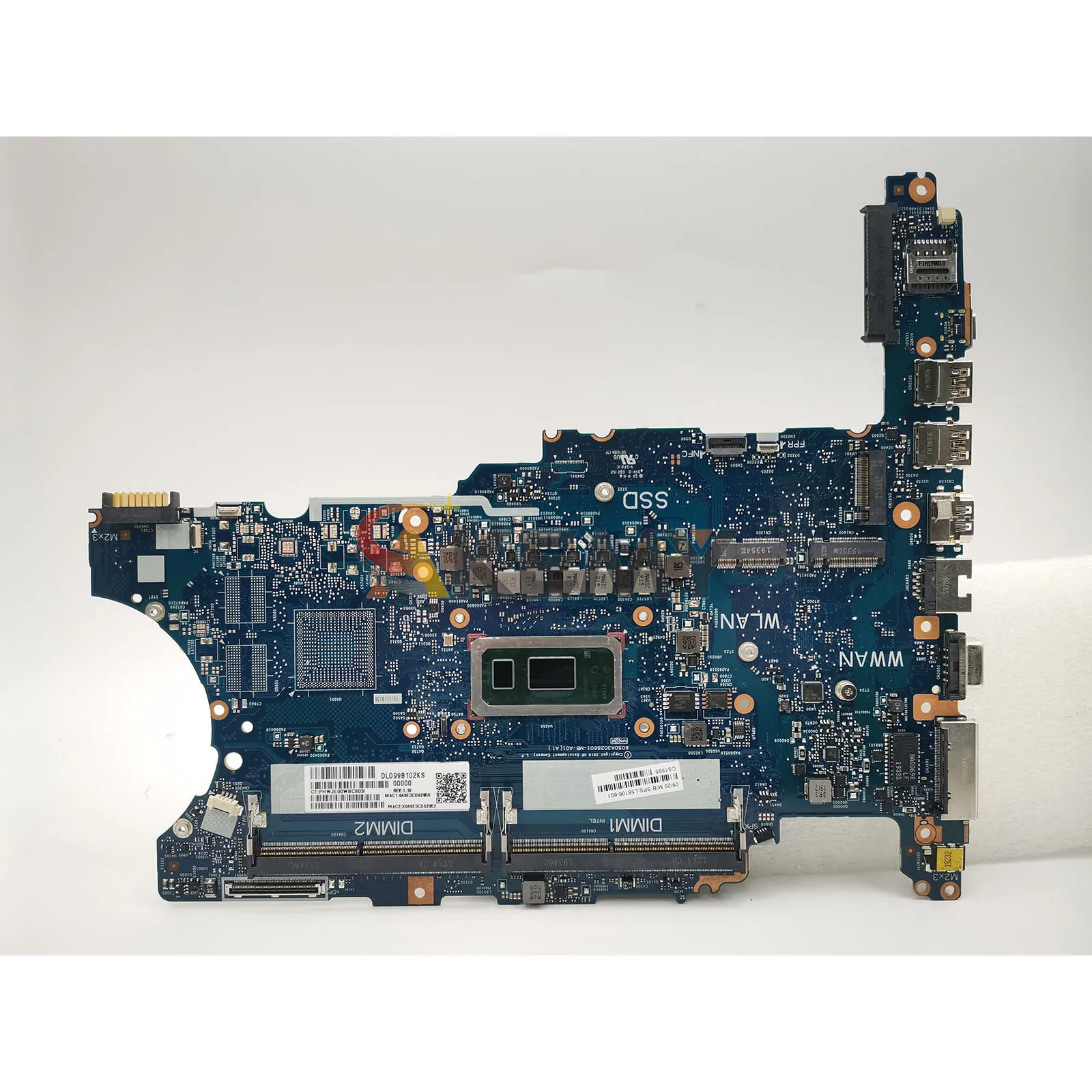 Voor HP ProBook 640 G5 6050A3028601 Laptop Moederbord L58709-601 L58710-601 Met i5 i7 8th CPU UMA DDR4 Getest OK