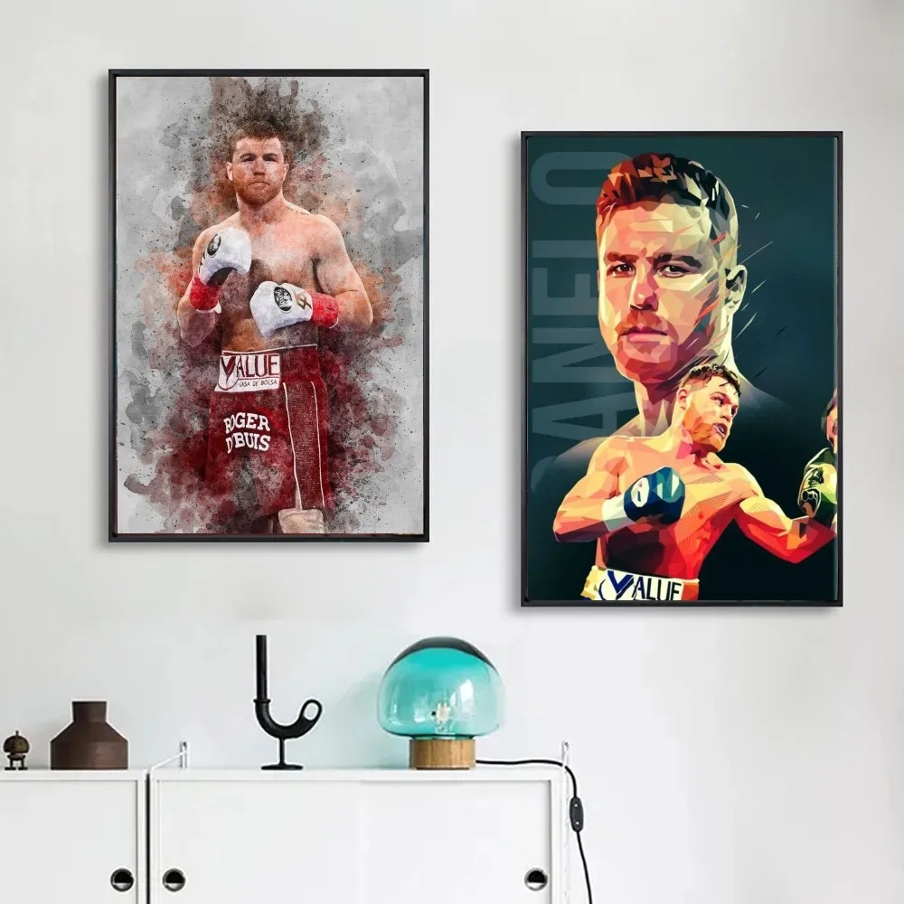 1pc Canelo Alvarez Boxer Poster Poster Art Print Bar Living Room Furniture Decor