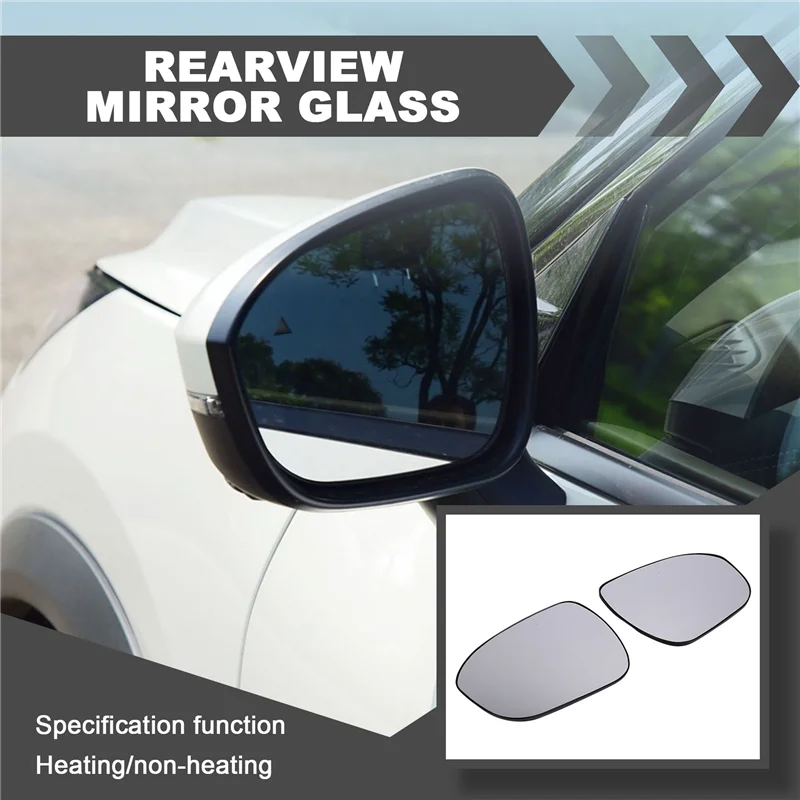 

Rearview Mirror Glass Side Door Mirror Lens Reversing Glass For Nissan X-Trail 2021-2023