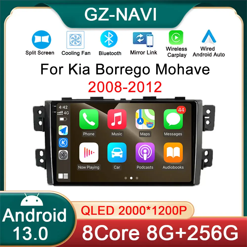 

9 inch Screen Android 13 For Kia Borrego Mohave2008-2012 4G Wireless Carplay Multimedia Car Radio Video Player GPS WIFI DSP