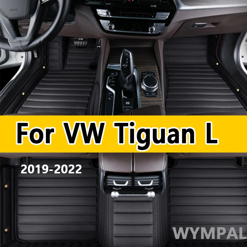 

Роскошные автомобильные коврики для VW VW Tiguan L PHEV 2019 2020-2022, индивидуальные подушечки для ног, автомобильный ковер, аксессуары для интерьера