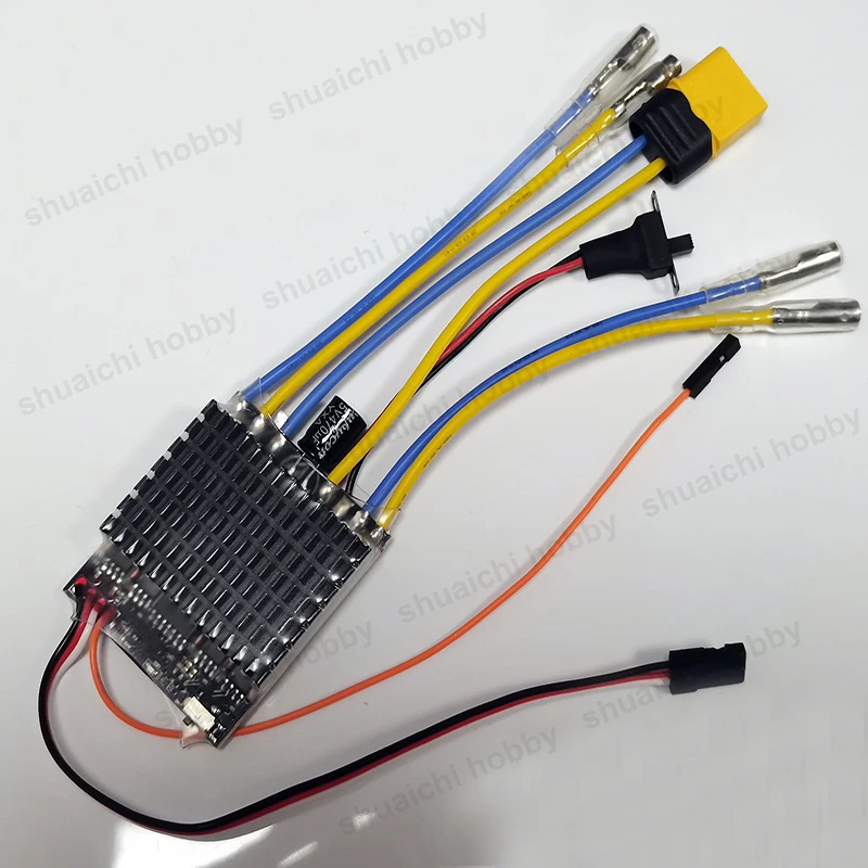 1PCS 30A Dual Channel Bidirectional Brushed ESC 2-4S Motor Electronic Speed Control for RC Tank Tracked Car Differential Boat