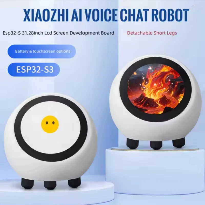deepseek-ai音声チャットロボットesp32-s3-128インチlcd-esphomeアシスタント開発ボード-sdカード-クロック-タッチオプション-xiaozhi対応