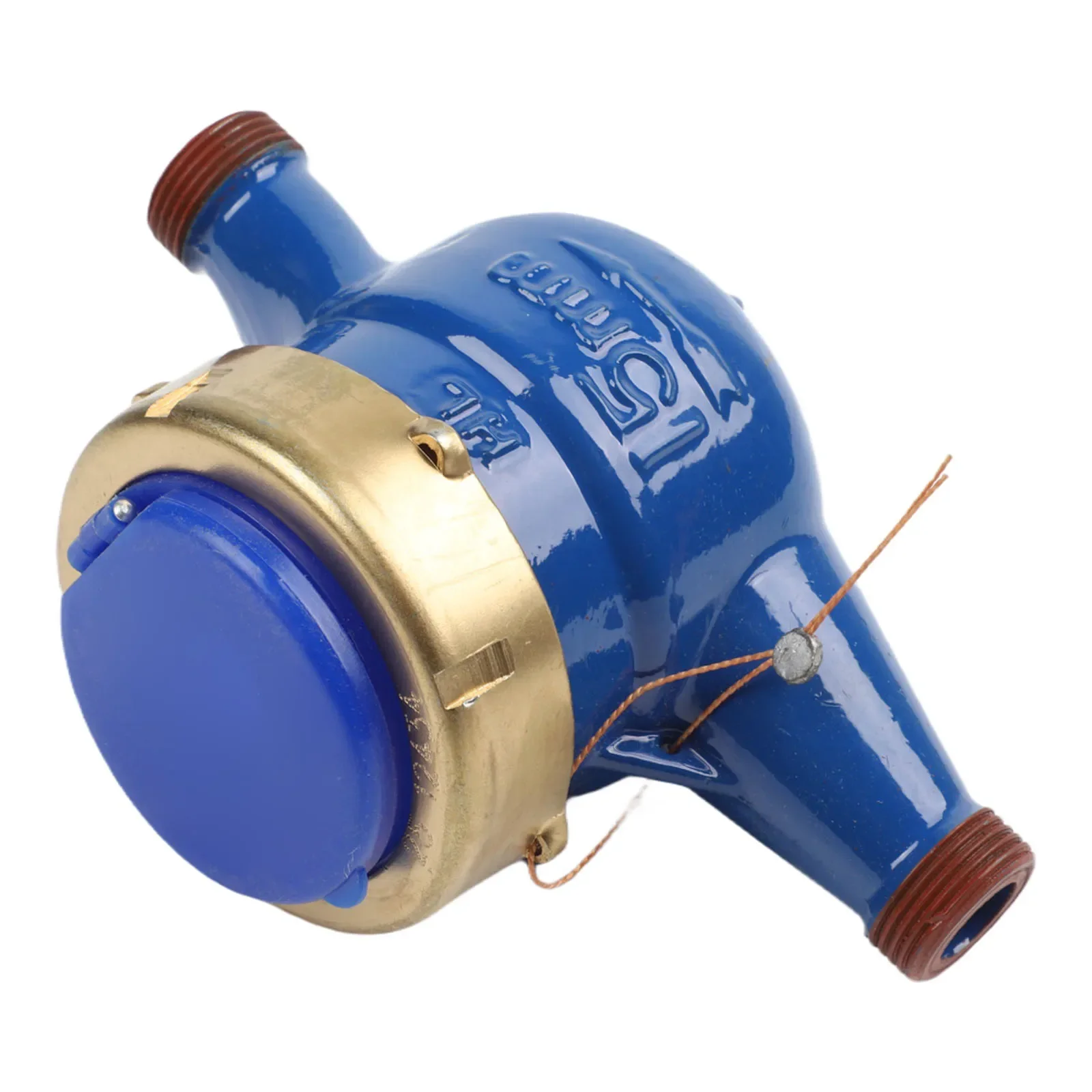 

Умный цифровой счетчик воды для домашнего использования, синяя устойчивая к царапинам крышка, антикоррозийное покрытие, окрашенный интерфейс.