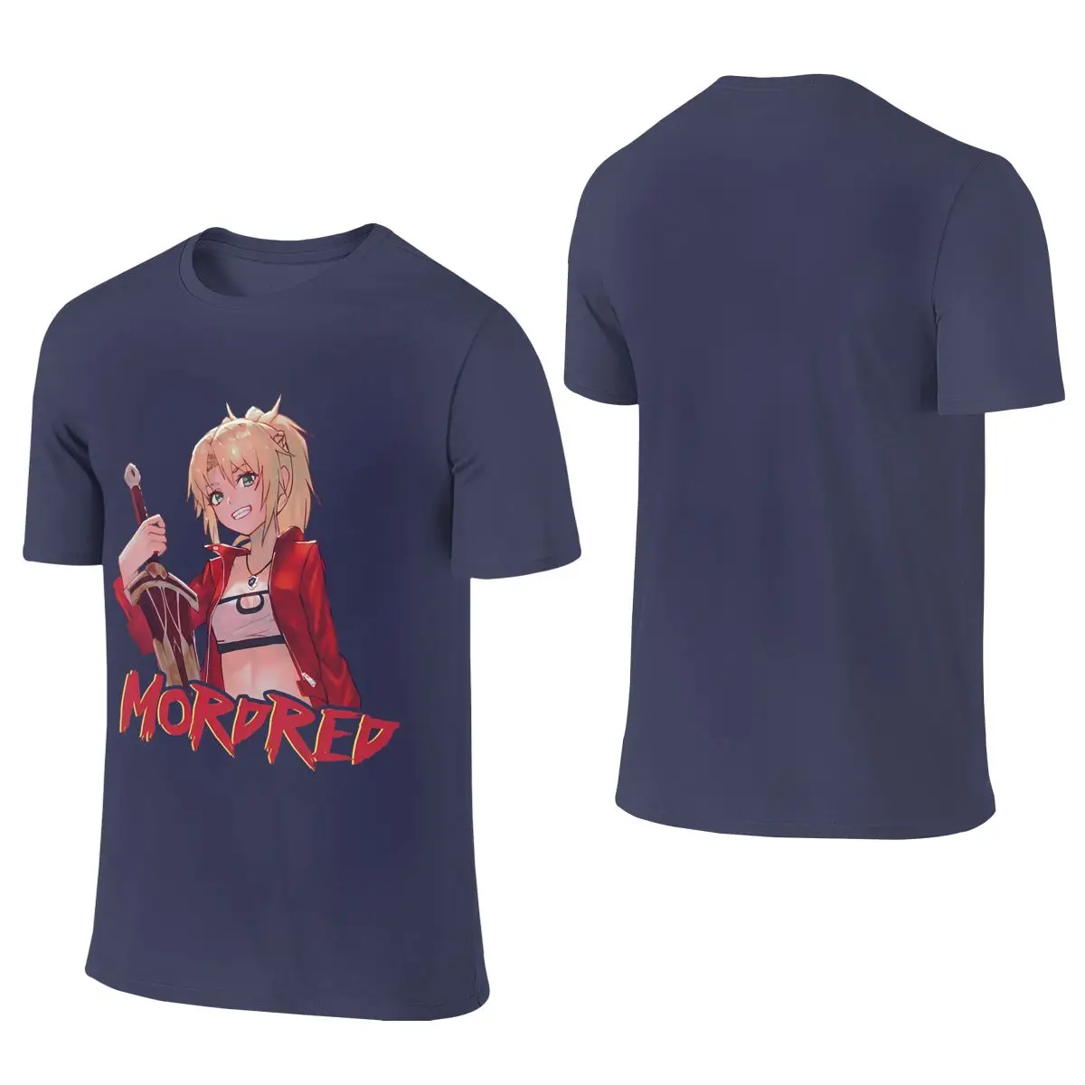 Fate Grand Order Mordred Casual Reversible T-shirtArtistic Style   Cotton Tee