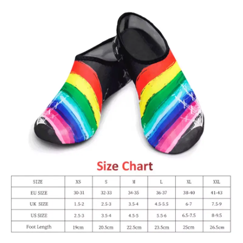 Unisex Water Shoes Swimming Diving Socks Summer Aqua Beach Sandal Flat Shoe Seaside Non-Slip Sneaker Socks Slipper for Men Women