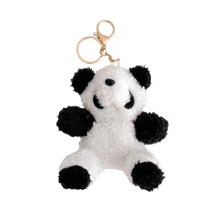 Kawaii Cartoon Panda Keychain Cute Panda Plush Toys Pendant For Men Women Backpack Decoration Accessories Birthday Gifts