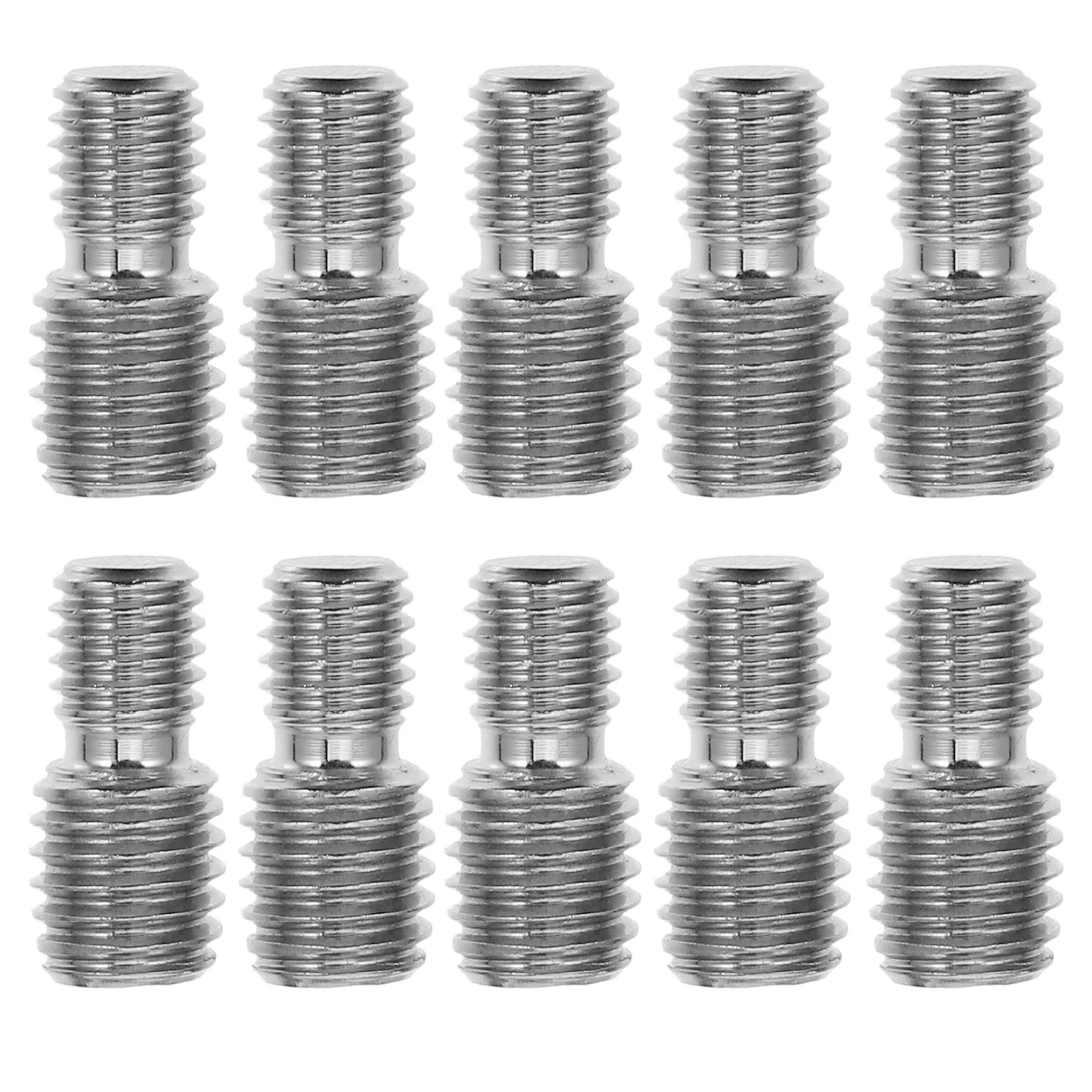 

10Pcs Stainless Steel Threaded Reducer Adapter Screws M8x10 to M10x10 Conversion Screws for Furniture Fastener Hardware
