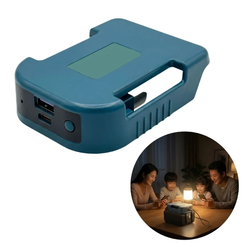 Efficient 18V Battery Converter for DCB204 Tool ABS Construction Easy To Carry 