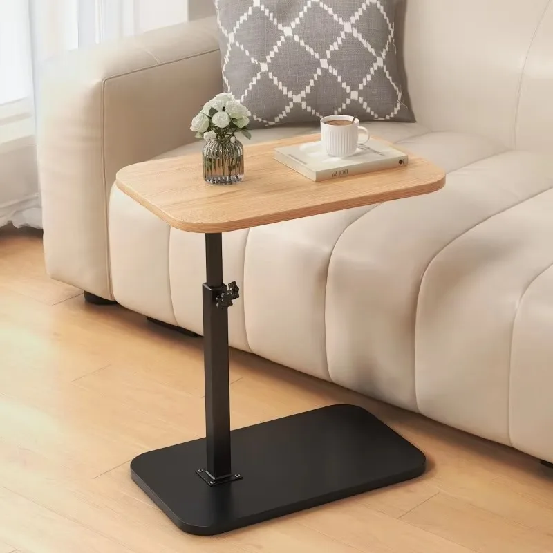 C-shaped sofa coffee table, height adjustable coffee table, simple small corner bedside table