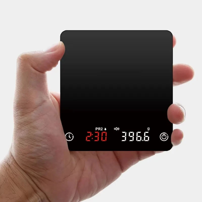 Mini Portable High-precision Coffee Electronic Scale, LED Intelligent Kitchen Scale with Charging Function
