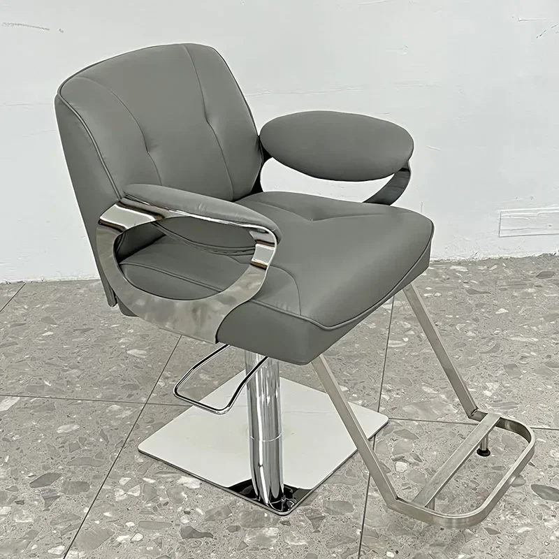 Retro Luxury Barber Chair Dyeing Hair Comfy Trendy Barbershop Classic Salon Barber Chair High-end Modern Silla Home Furniture