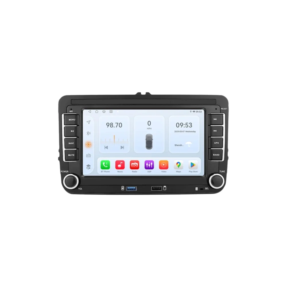 7" Hizpo 2Din Android Autoradio für VW Volkswagen Golf Passat B7 B6 Skoda Seat Octavia Polo Tiguan Jetta Auto CarPlay GPS RDS