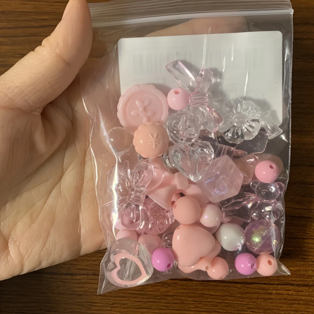 50 gr/paket Gemischte Stil Gemischte Farbe Acryl Lose Perlen Für Armband Halskette Schmuck Machen Liefert DIY Handgemachte Zubehör – Detail 2