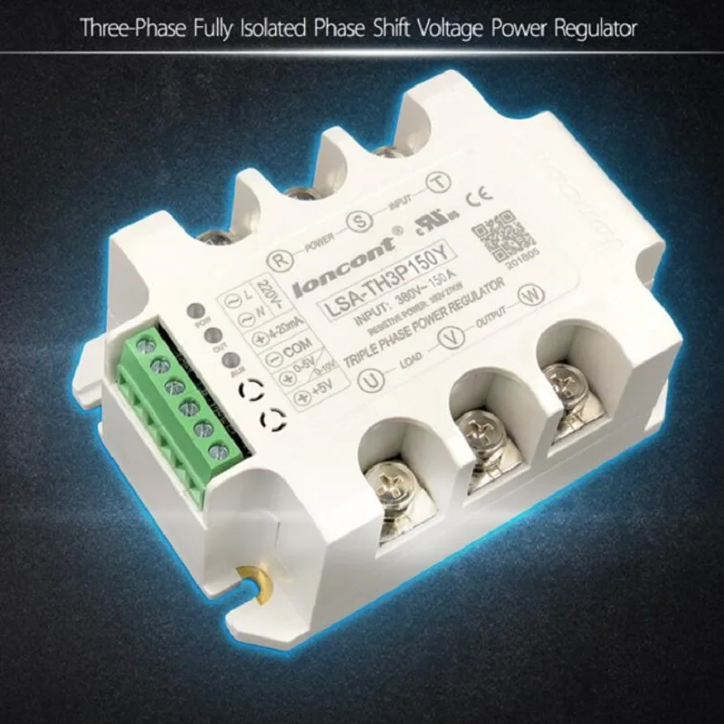 

Трехфазный полностью изолированный модуль регулятора напряжения переменного тока с фазовым переключением, 150 А, регулятор мощности, стандартное регулирование мощности