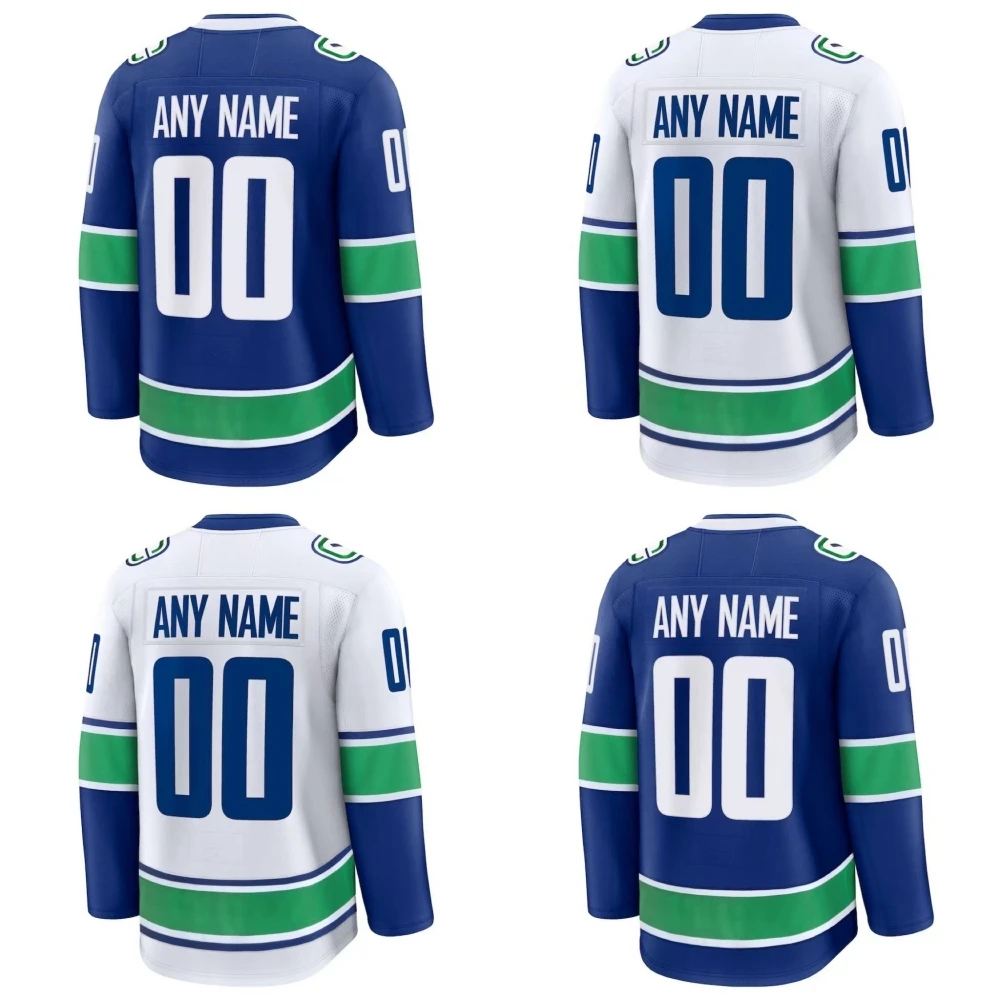 

2025 Wholesale Stitched Vancouver Hockey Jersey Men Youth Hughes Pettersson Ice Hockey Uniform