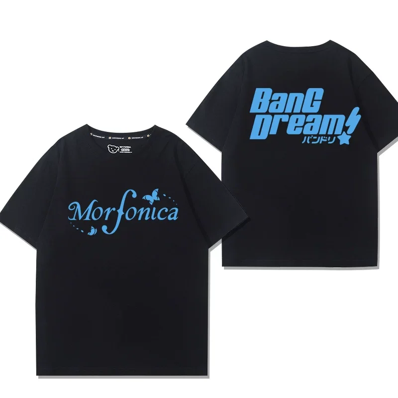 Popular Girl Band Bang Dream Morfonica T-shirts 3D Anime Cartoon t shirts Fashion Harajuku Short Sleeve Y2k Tops Summer Clothing