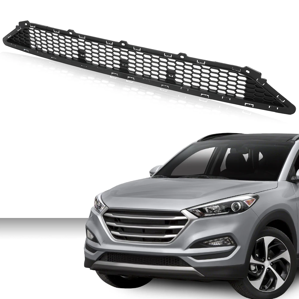 Front Bumper Lower Grille Grill Matte Black Fit For 2016-2018 Hyundai Tucson view 2