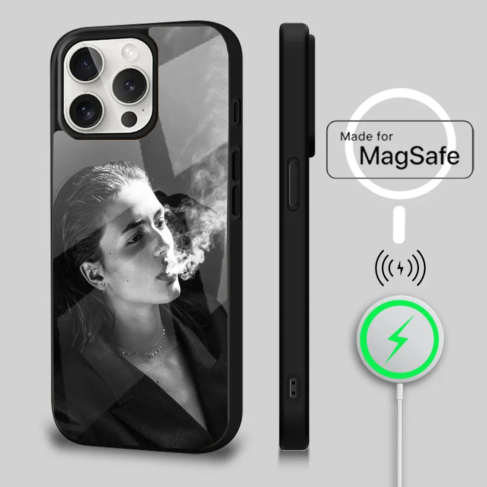 K-Kendall J-Jenner Model Phone Case For iPhone 16 15 14 13 12 11 Plus,Pro,Max Mini Magsafe Magnetic Wireless Charging