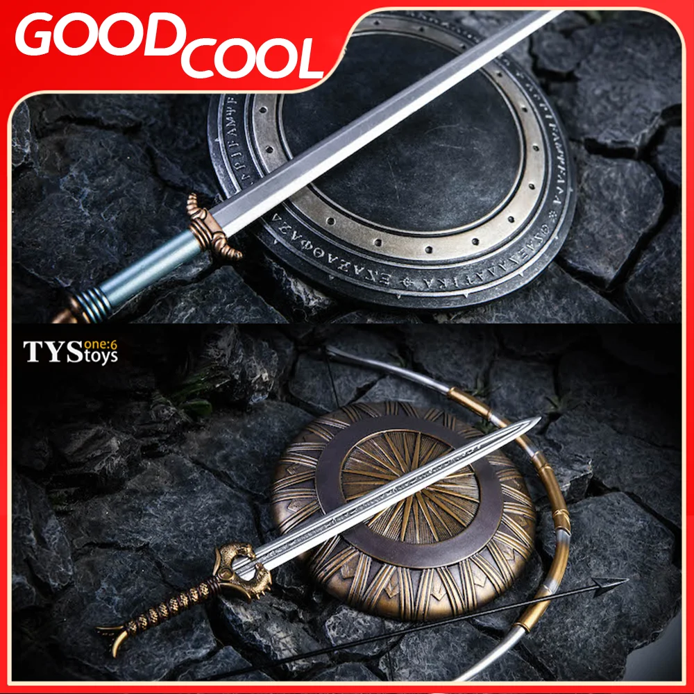 TYSTOYS 20DT13 1/6 Scale Girl Sword Shield Bow Arrow Weapon Accessory Model For 12 inch Female Soldier Action Figure Body