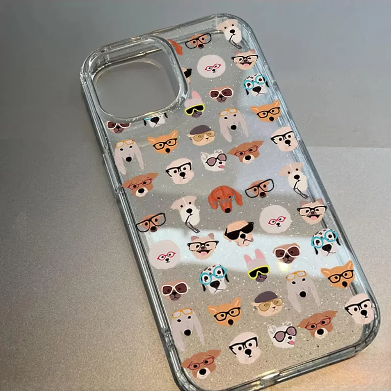 Cute Matcha Cat Pattern Kawaii Cartoon Phone Case For iPhone 17 16 15 14 13 12 11 Pro MAX XR XS 7 8 Plus Mini 17air Clear Cover view 5
