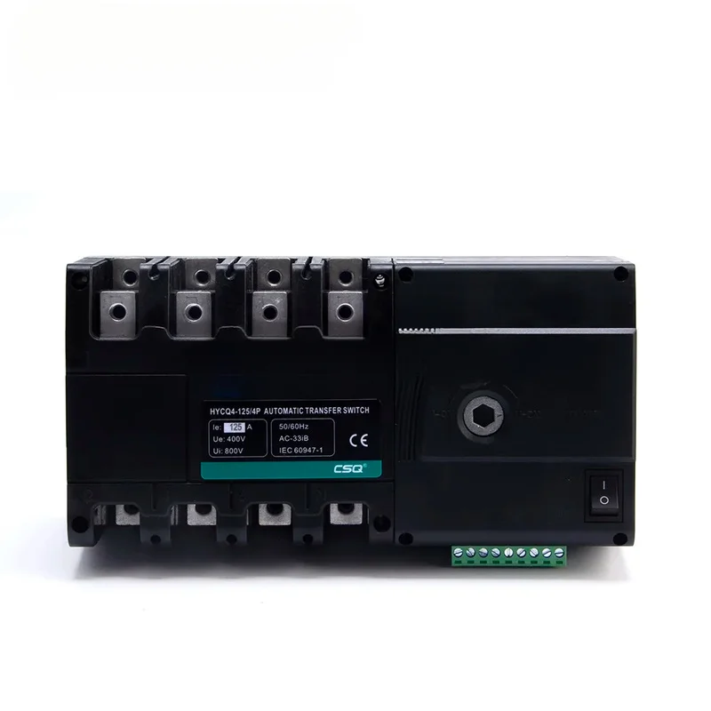 CSQ PC Class HYCQ4-125 125A 4P ATS Automatic Transfer Switch, Generator Control Module Changeover Switch, AC220V, Generator Spar