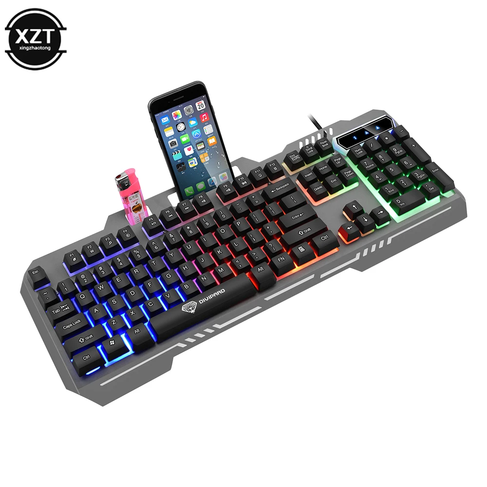 GMK 144 Keys XDA Profile PBT Compatible 60/70/80/108 Metal Mechanical Gaming Keyboard With Mouse Wired Keypad Mobile Phone Stand