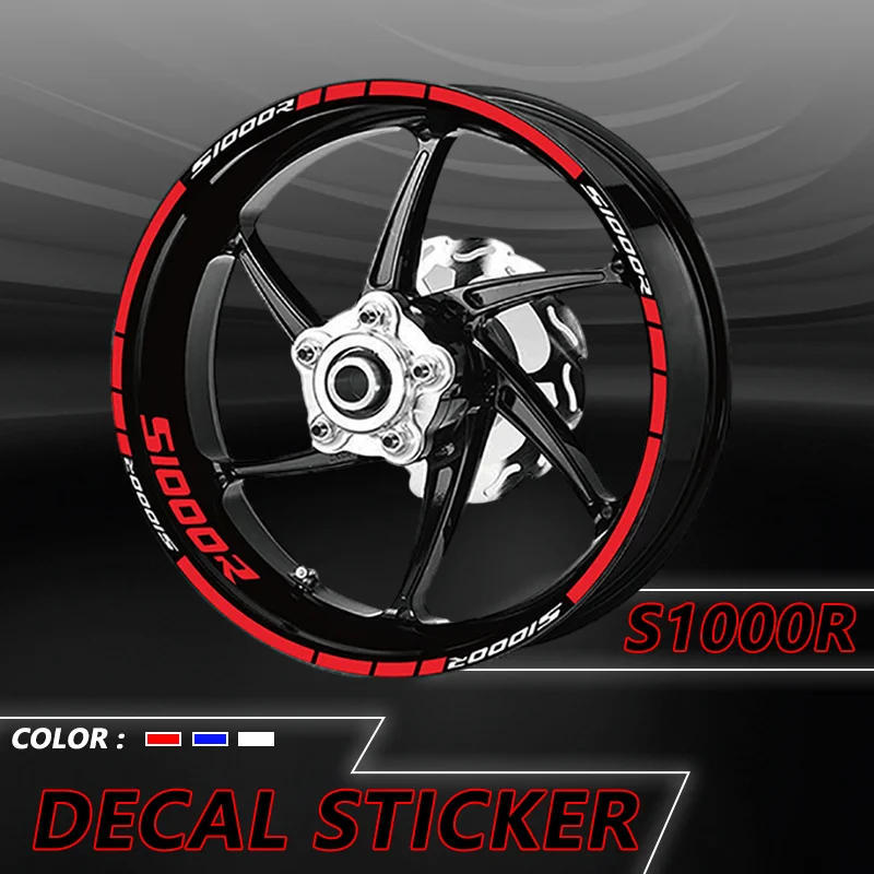 

NEW Accessories For BMW S1000R s1000r Motorcycle Front Rear Wheel Rims Reflective Stickers Tire Decorative Decals S1000 R