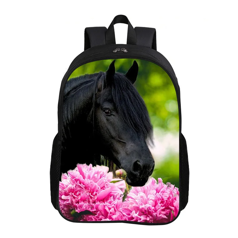 Horse Backpack for Child Light Weight Child Fashion Student Knapsack Best Gift School Large Capacity Backpack Multi-function