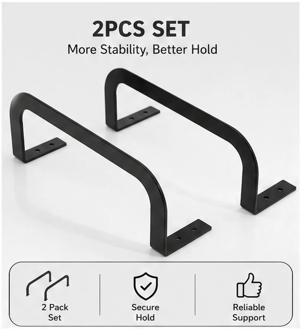2Pcs Mattress Slide Stopper Iron Retainer Bar Anti-Slip Bed Frame Mattress Fixer Strong Sturdy Non Deformable Bedding Holder