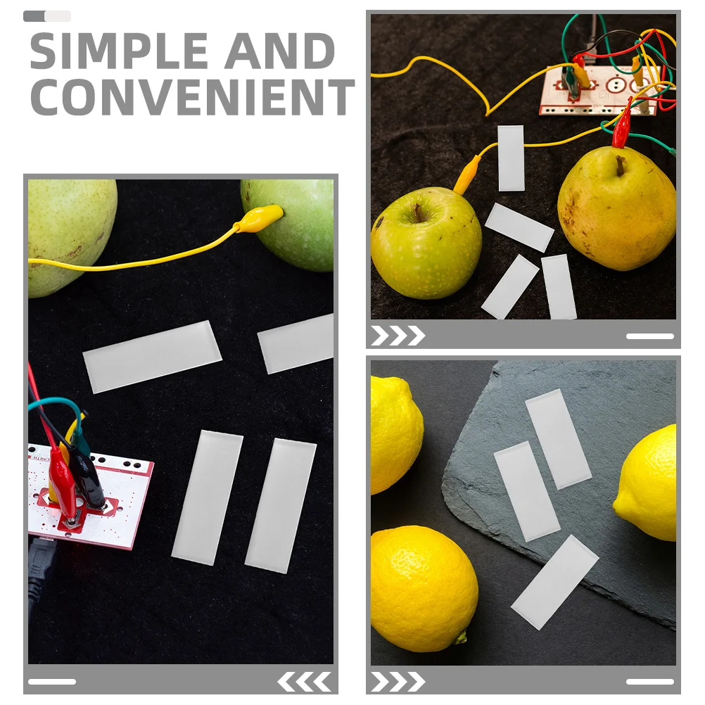 12 Uds. Hojas de ánodo de Zinc puro 99.9% tiras de Metal conductoras para galvanizar piezas de herramientas para experimentos de frutas