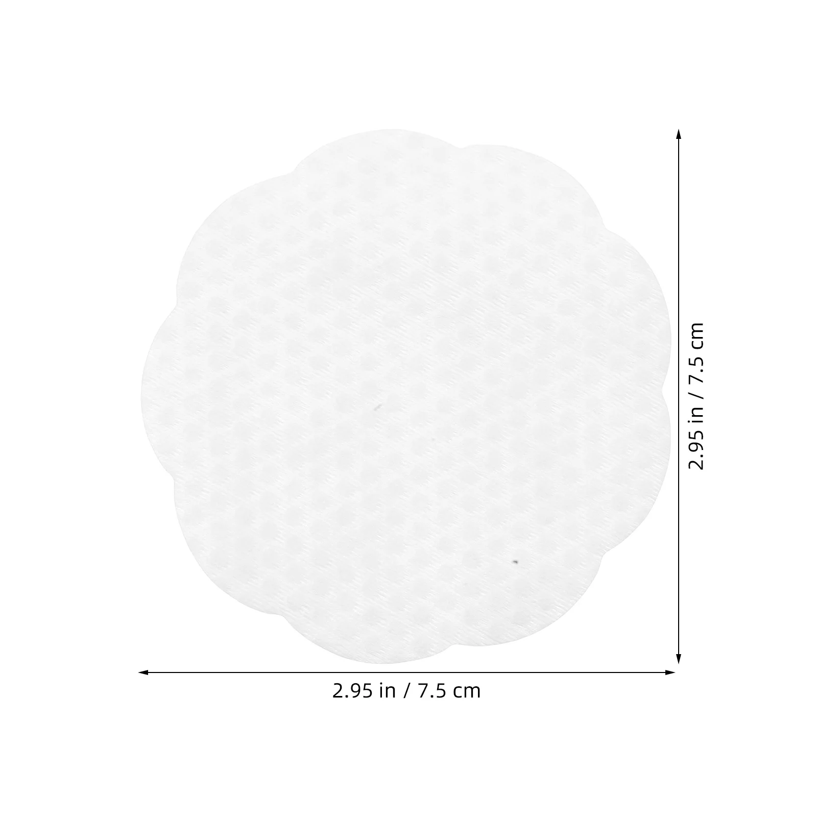 100 pezzi di cuscinetti in tessuto non tessuto design ispessito superficie con texture di perle salviette struccanti adatte ai viaggi pulizia del viso