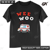 Ambulance AMR Funny WEE WOO Paramedic Gift T-Shirt Cotton Tshirt Men Summer Fashion T-shirt Casual Fashion Streetwear