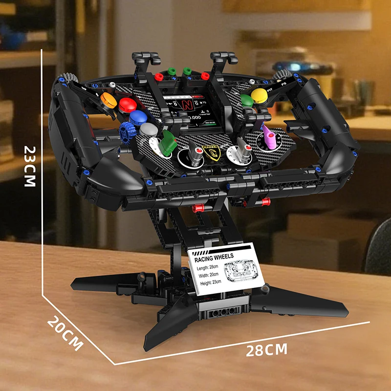 96253 867pcs Supercar V12 Kit modelo de volante criativo pequenos blocos de construção para adultos