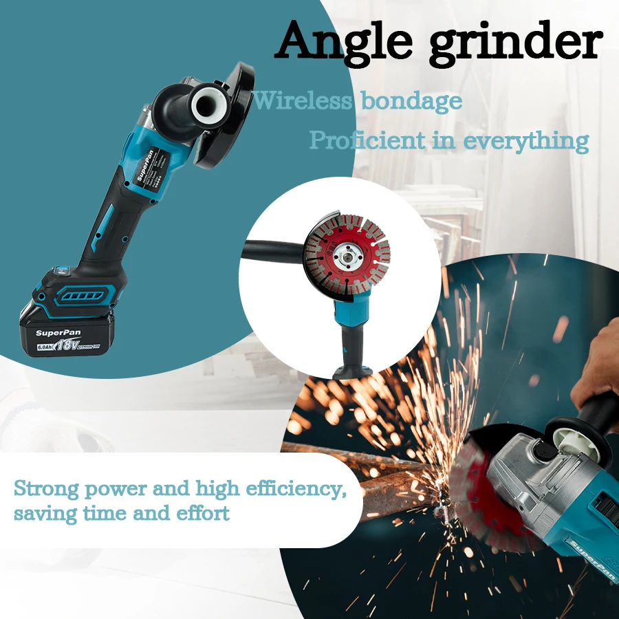 Makita lithium electric brushless Angle grinder pin wireless grinding machine Multi-functional cutting machine polishing machine