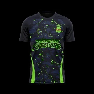 قميص كرة قدم رياضي مطبوع ثلاثي الأبعاد من Ninja Turtles يسمح بمرور الهواء وسريع الجفاف للرجال، مناسب للتدريب الصيفي والقميص.