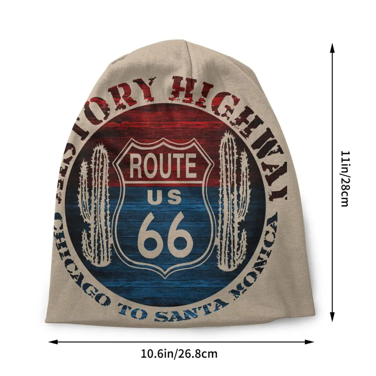 Route 66 Great America Road Vintage Trip Perfect Gifts Skullies Beanies Caps Hip Hop Winter Warm Knitting Hat Adult Bonnet Hats