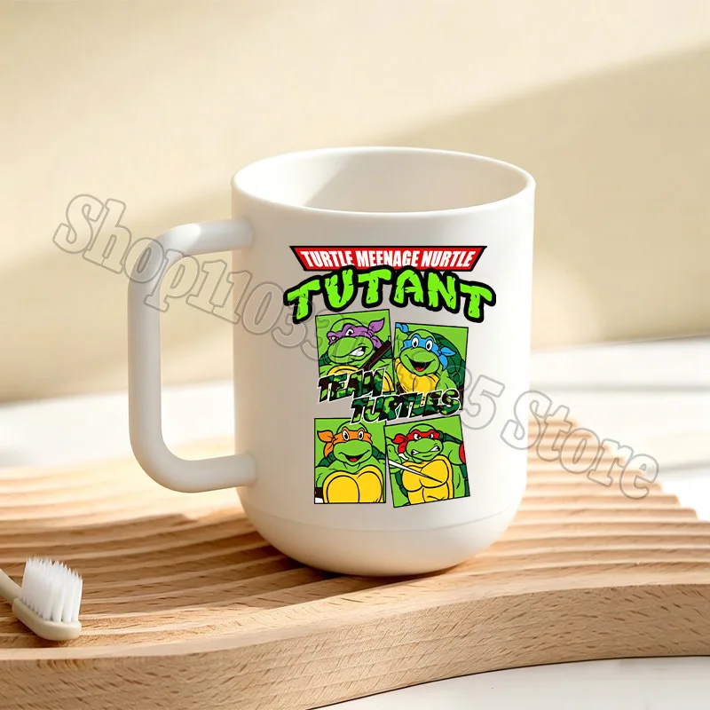 Teenage Mutant Ninjas Turtles Toothbrush Cup Kids Cartoon Brush Teeth Water Cups Boys Home Bathroom Accessories Children Gift