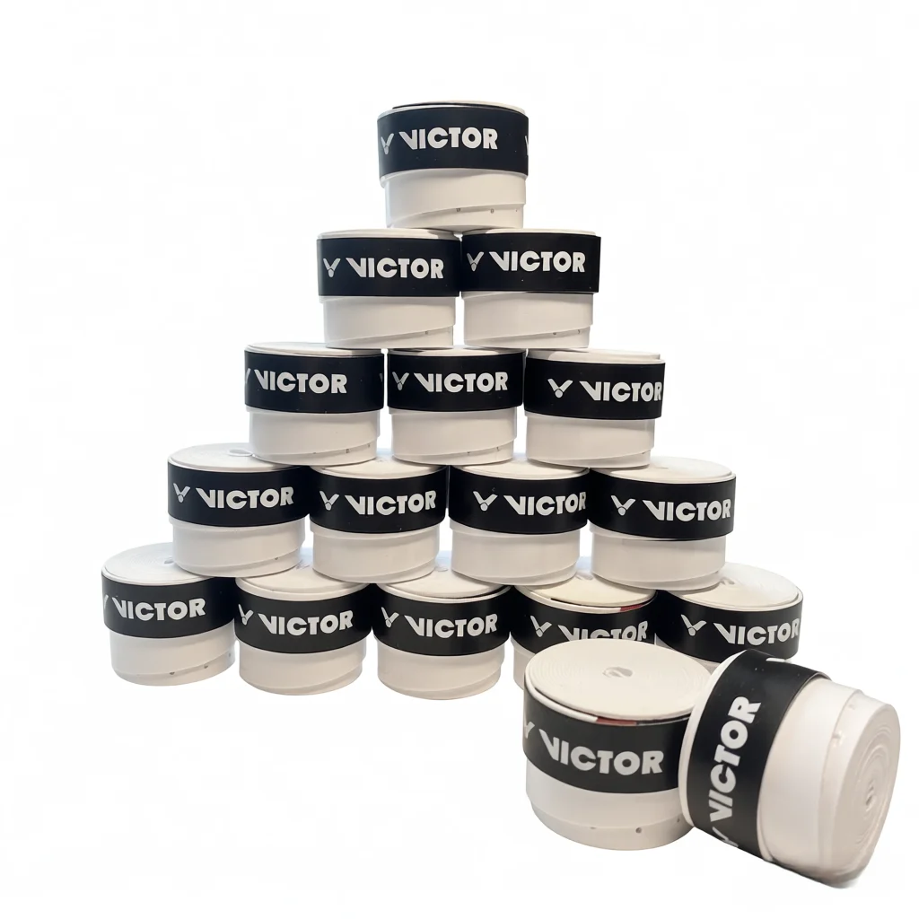 15 unidades VICTOR XTREME TRACK Overgrip Adhesivo para Raqueta de Tenis, Cinta Antideslizante y Absorbente de Sudor para Raqueta de Tenis