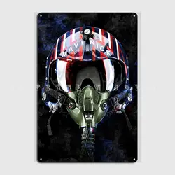 Top Gun Metal Plaque Poster Cinema Kitchen Pub Garage Design Wall Plaque Tin Sign Poster