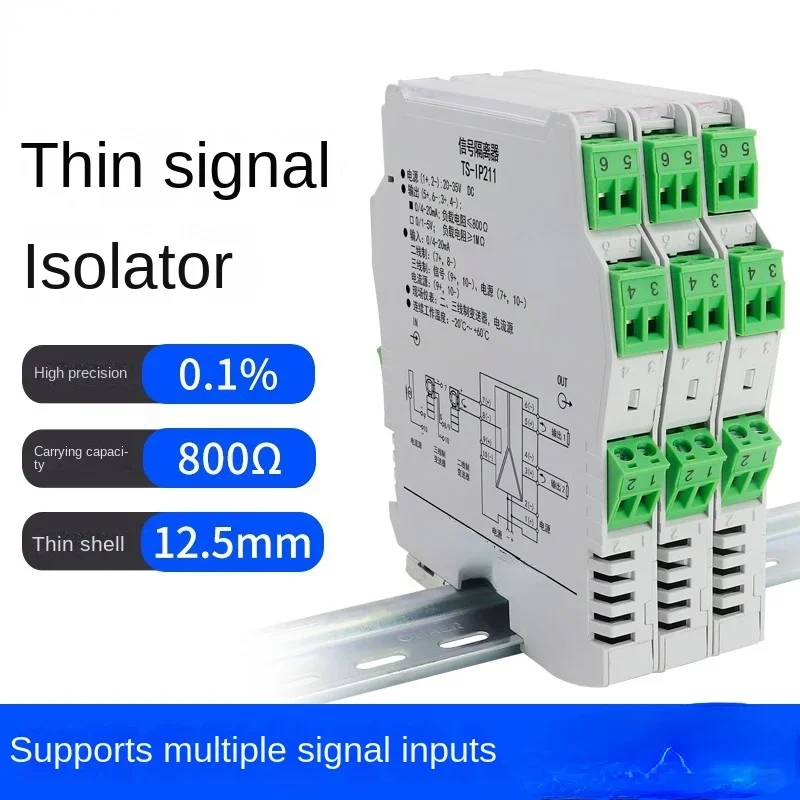 

Signal Isolator Input with \/Passive 4-20mA Distribution DC Voltage Current Transducer Input