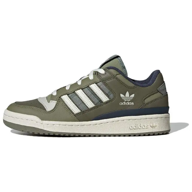 Adidas Originals FORUM Skateboard Shoes Unisex Low-Top Green Sneakers shoes JH9596