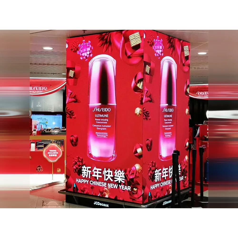 500X500 مللي متر GOB عرض تجاري داخلي P1.9 P2.6 شاشة عرض Led خزائن الوصول الأمامي جدار فيديو الزاوية للمعرض #6