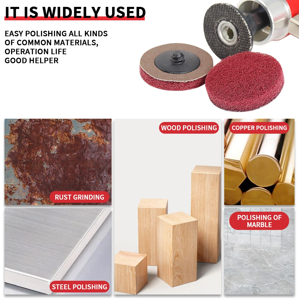 SI FANG 2/3 인치 롤 잠금 샌딩 디스크 패드 목공 금속 로타리 도구 표면 샌딩 연마 사포