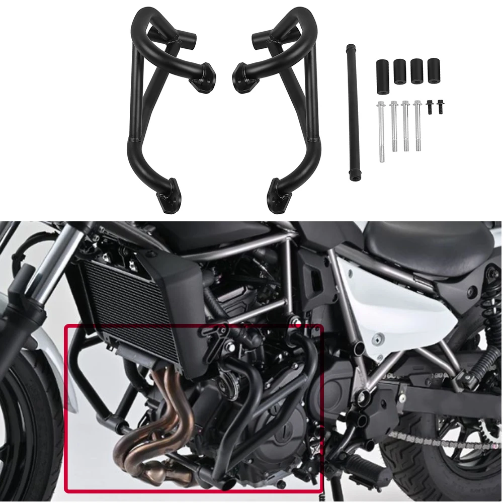 

Crash Bar Engine Guard Bumper Stunt Cage Falling Protection For Kawasaki ELIMINATOR SE 500 450 400 E500 E450 E400 2023 2024