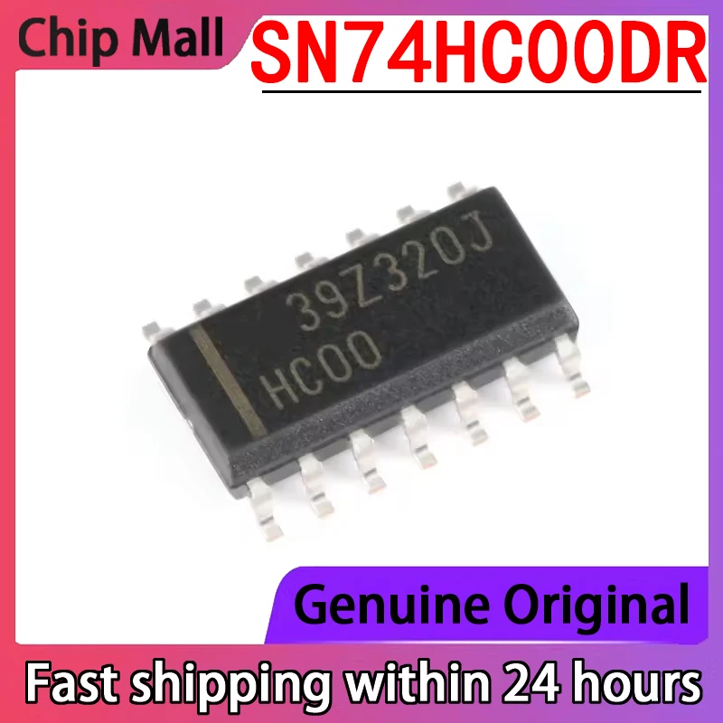 10PCS New Original SN74HC00DR Screen Printed HC00 SOP14 Four Way 2-input Positive NAND Gate Logic Chip