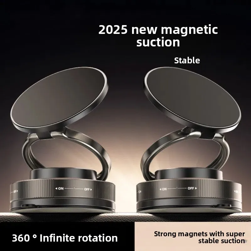 

Vacuum Mechanical Adsorption Magnetic Mobile Phone Holder Automatic Suction Cup Car Navigation Car Home Wall Desktop