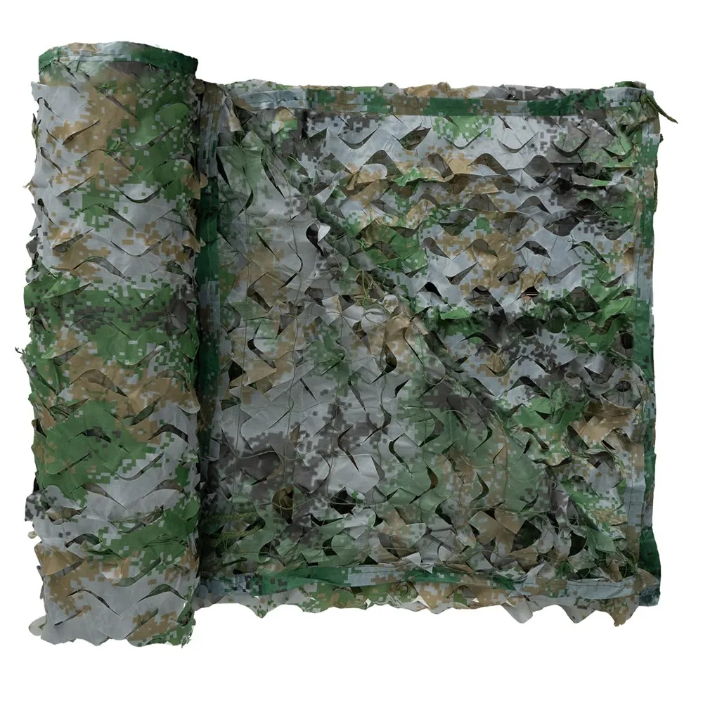 150D High Qulity Jungle Digital Camouflage Net Reinforced Camo Netting Garden Decor Outdoor Hunting Fence Balcony Shade Awning