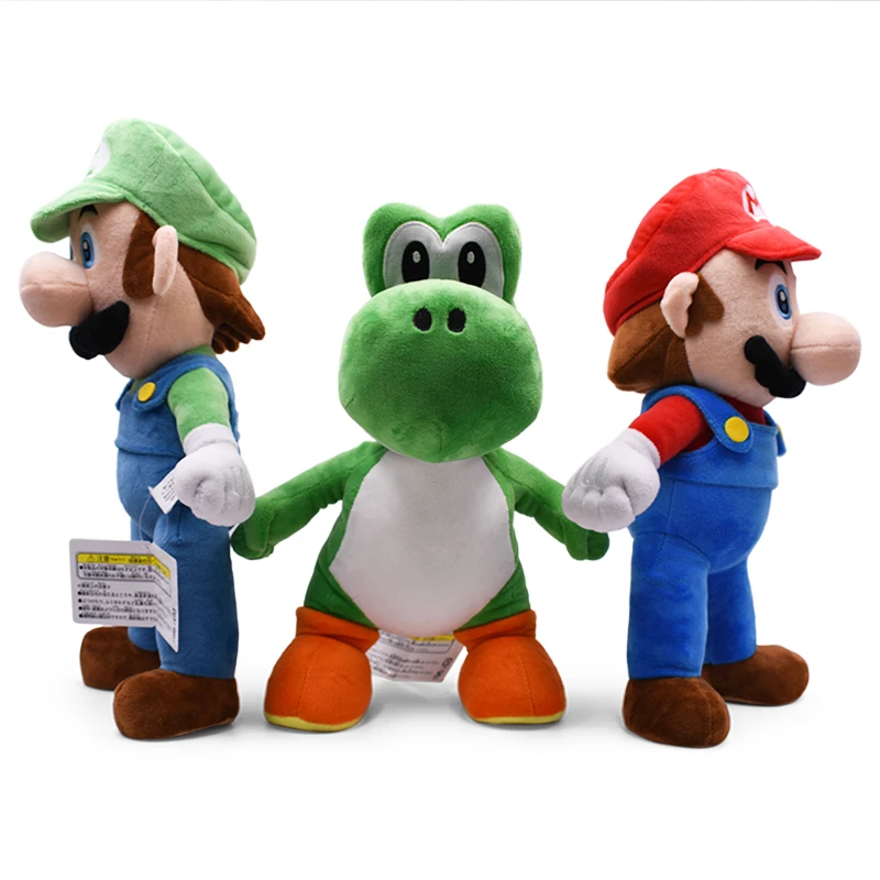 25cm Super Mary Plush Doll Dinosaur Game Anime Characters Marios Plush Toy Decoration Game Peripheral Doll Birthday Gifts