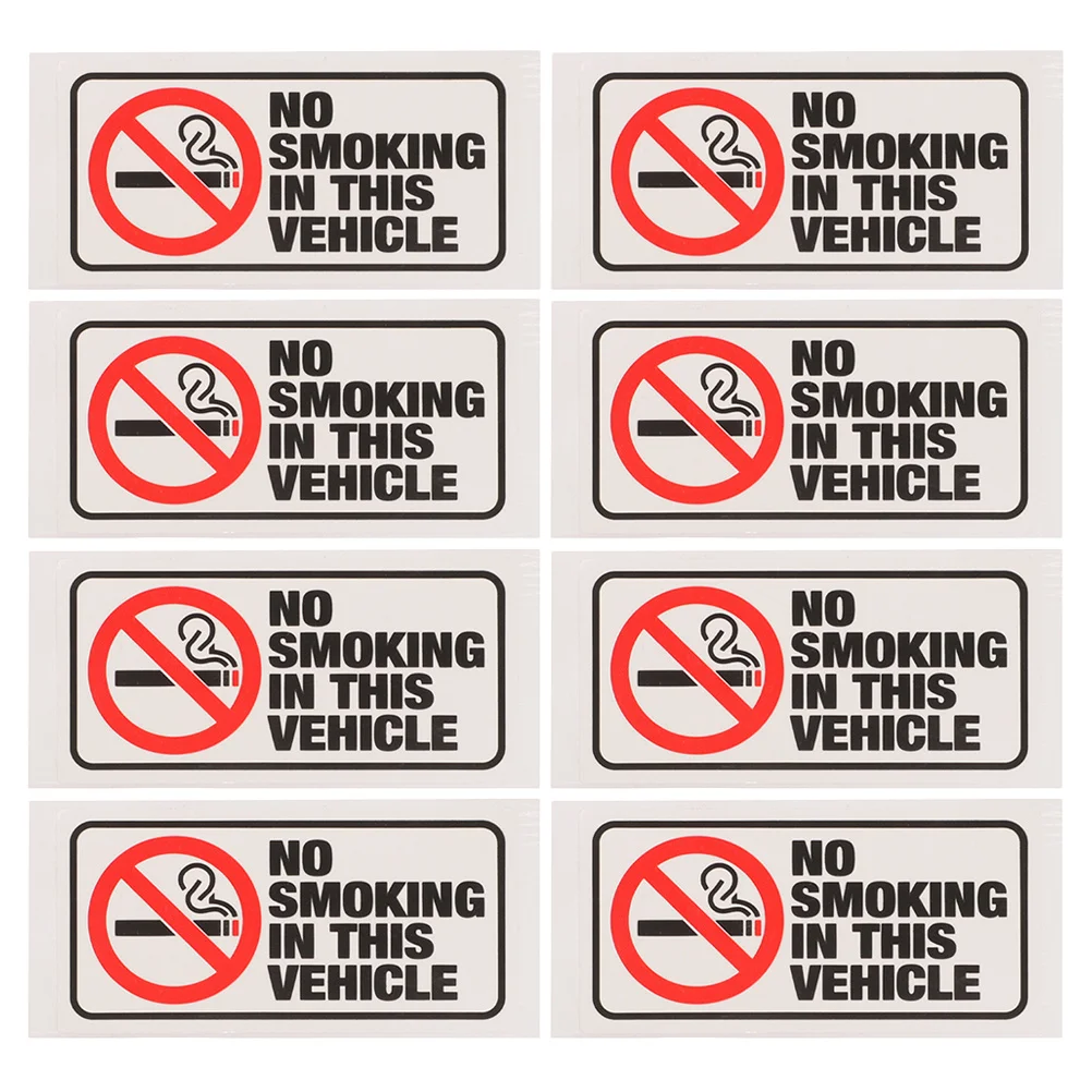 

Sticker Car Decal Window Sign Vehicle No Cigarette Copper Plate Decals